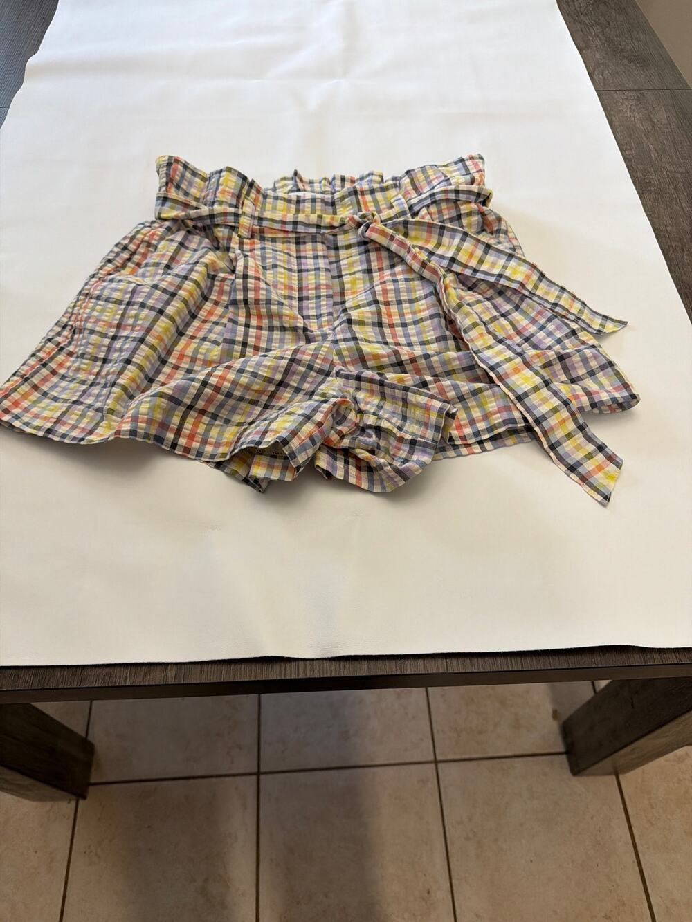 Loft shorts paper bag belted
